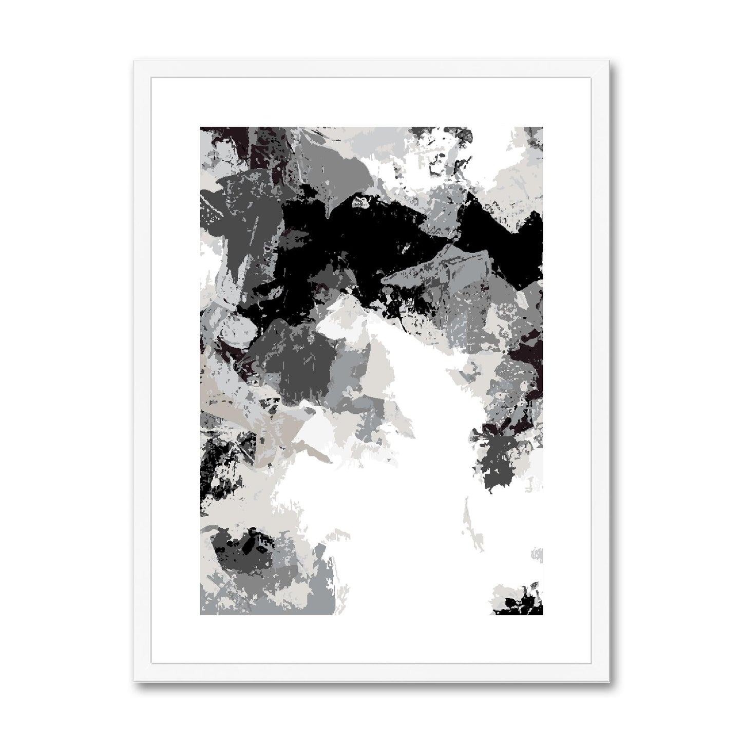 Framed Graphic Art Print, fpv-1200-7692, 18"x24", White Frame