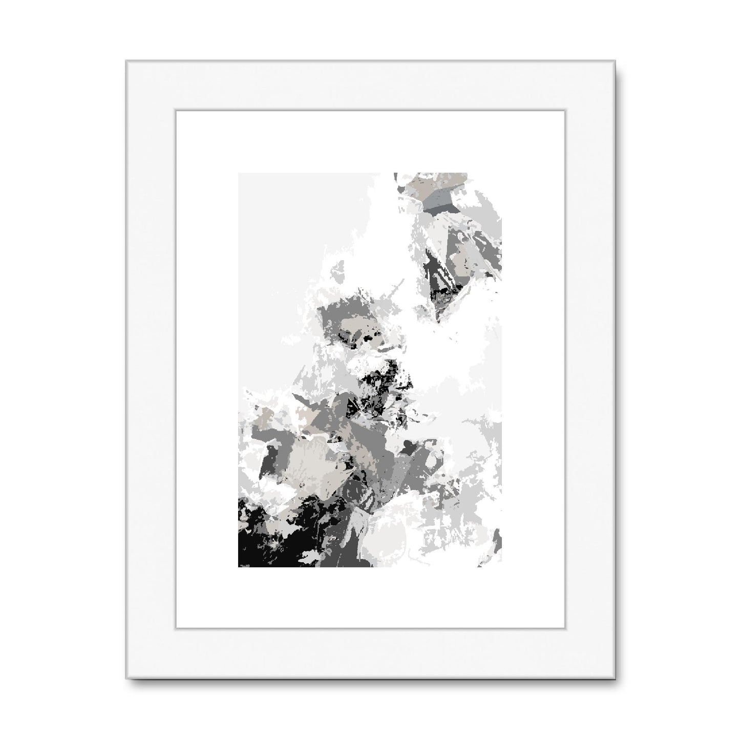 Framed Graphic Art Print, fpv-1200-7694, 6"x8", White Frame