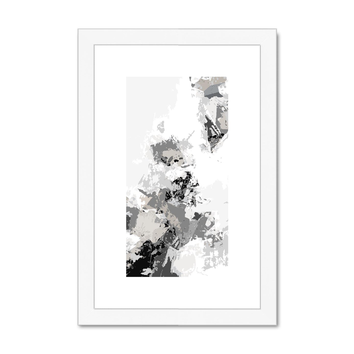 Framed Graphic Art Print, fpv-1200-7694, 8"x12", White Frame