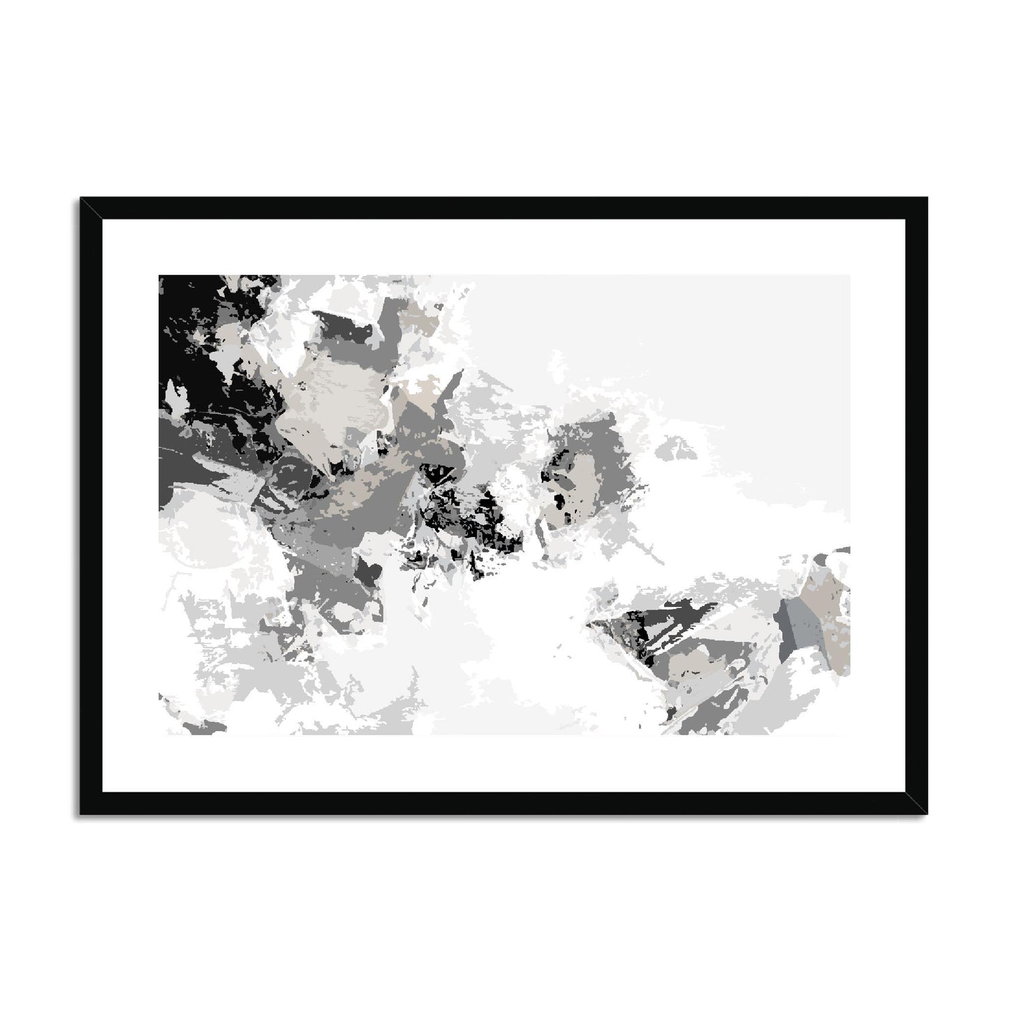 Framed Graphic Art Print, fph-1200-7694, 28"x20", Black Frame