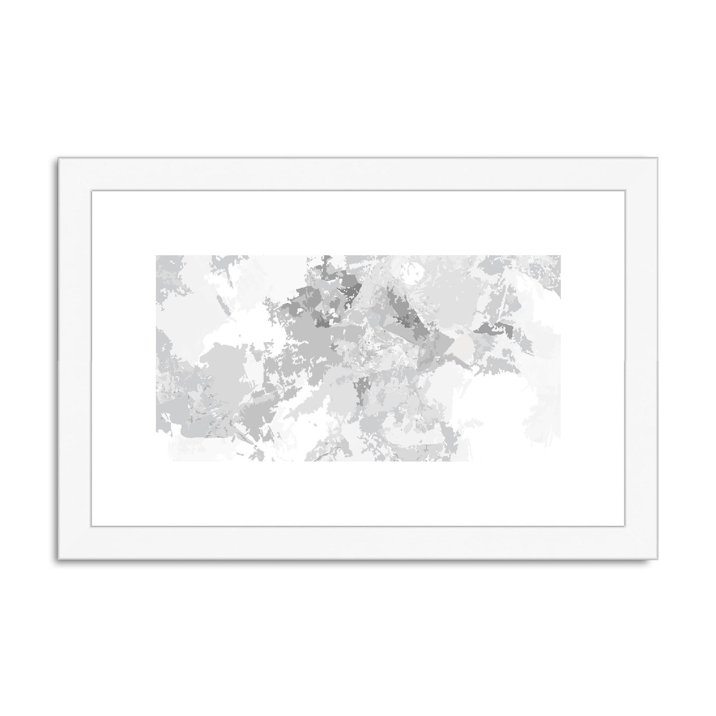 Framed Graphic Art Print, fph-1200-7698, 12"x8", White Frame