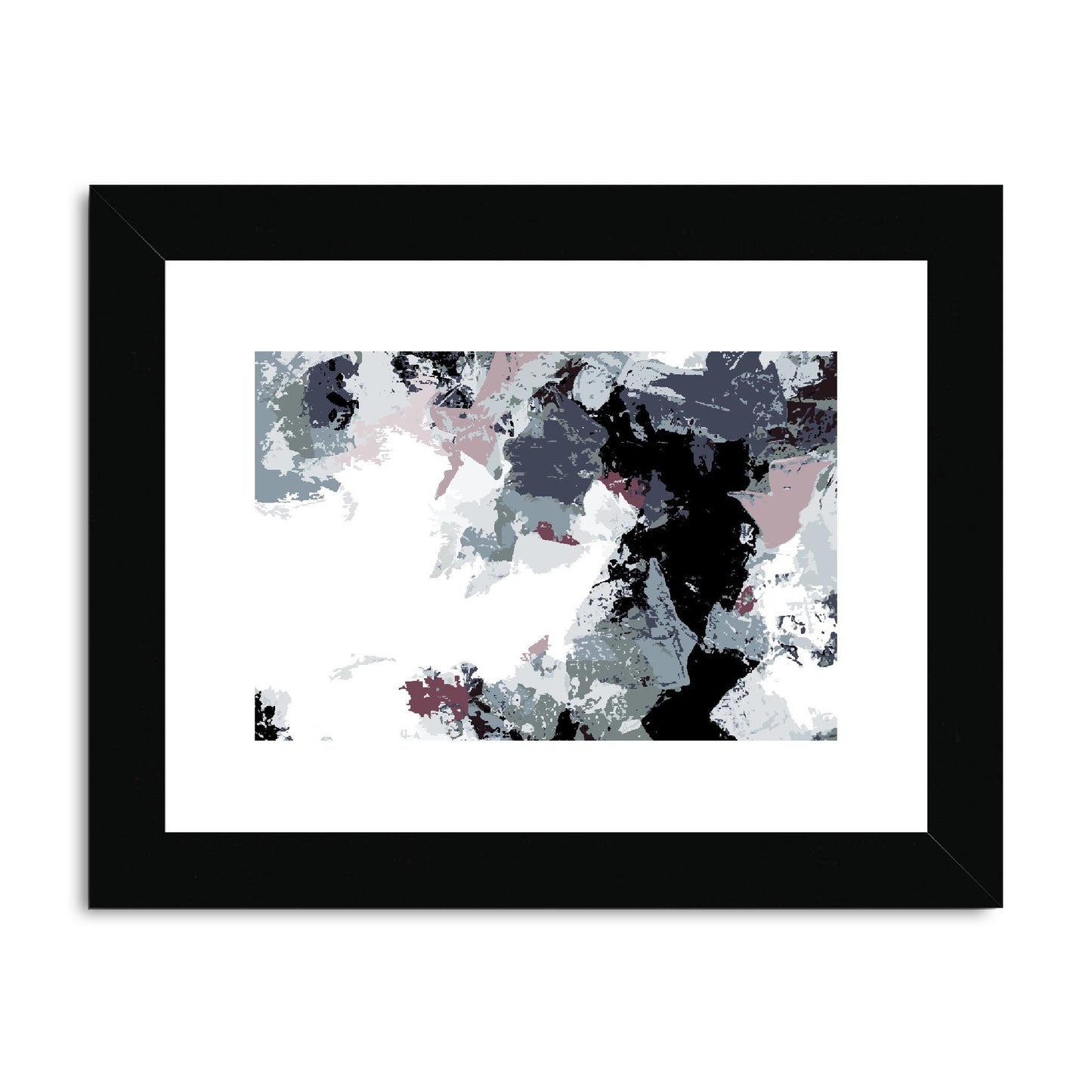 Framed Graphic Art Print, fph-1210-7692, 8"x6", Black Frame