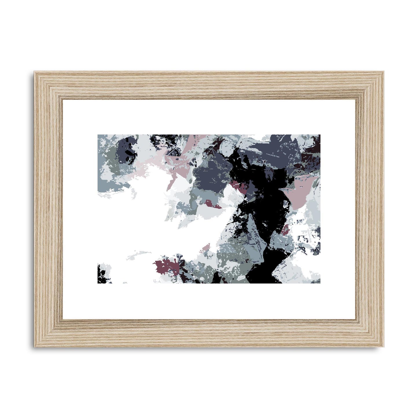 Framed Graphic Art Print, fph-1210-7692, 8"x6", Natural Frame