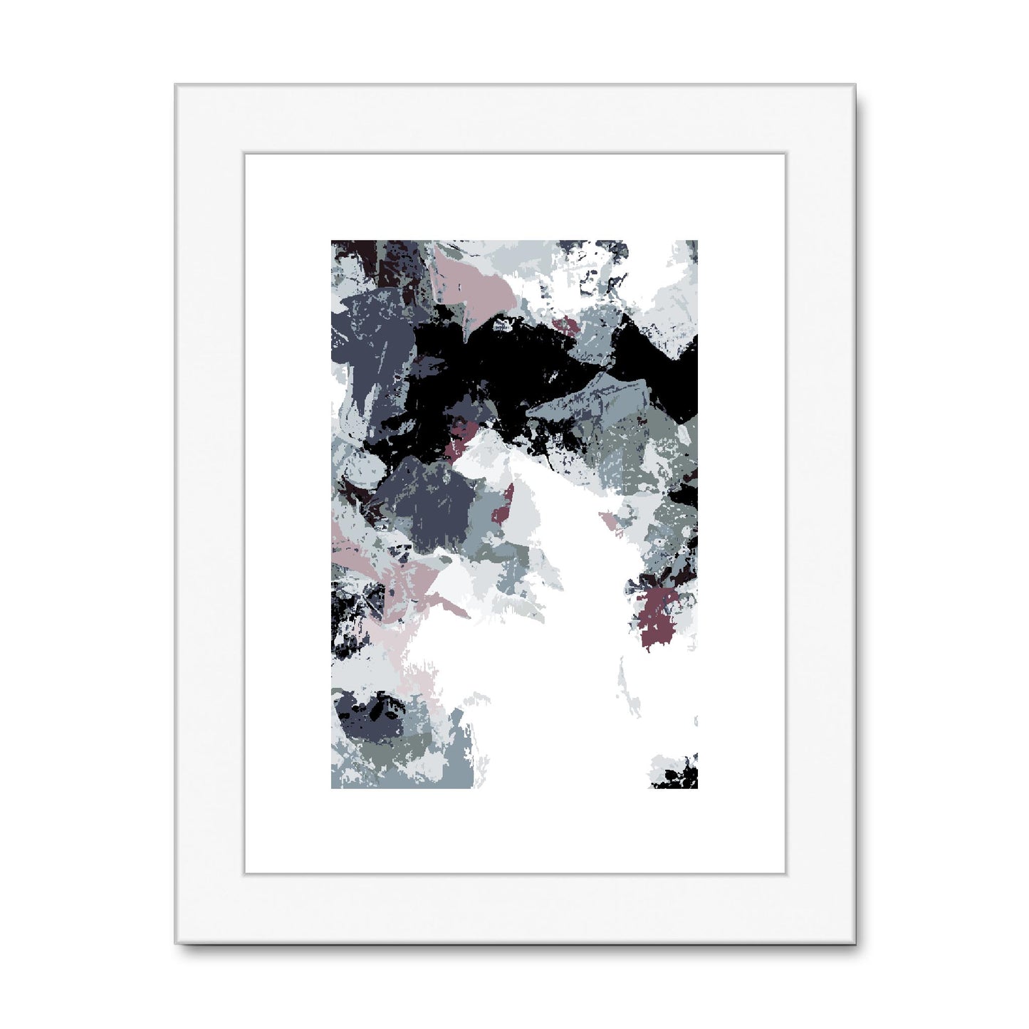 Framed Graphic Art Print, fpv-1210-7692, 6"x8", White Frame