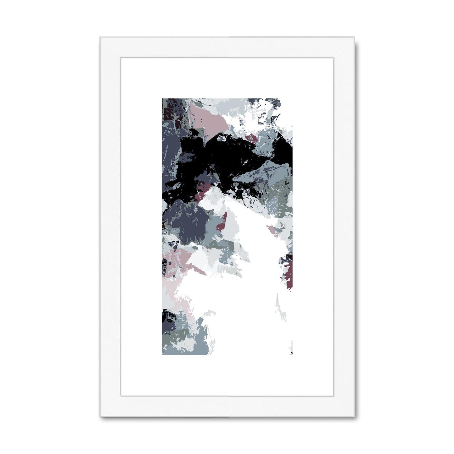 Framed Graphic Art Print, fpv-1210-7692, 8"x12", White Frame