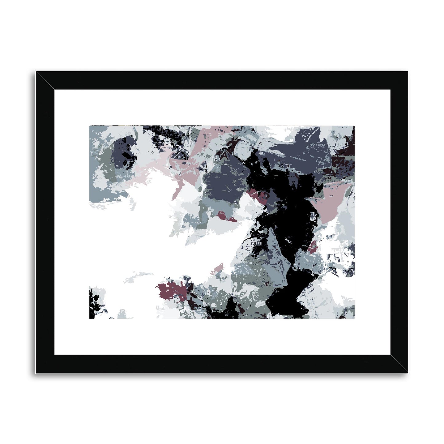 Framed Graphic Art Print, fph-1210-7692, 14"x11", Black Frame