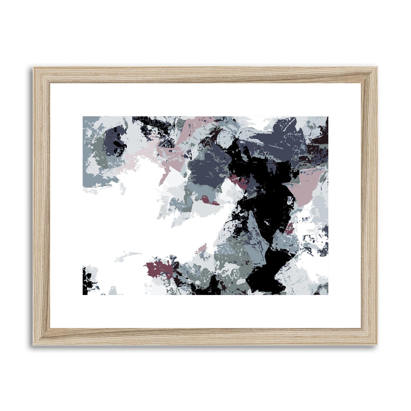 Framed Graphic Art Print, fph-1210-7692, 14"x11", Natural Frame