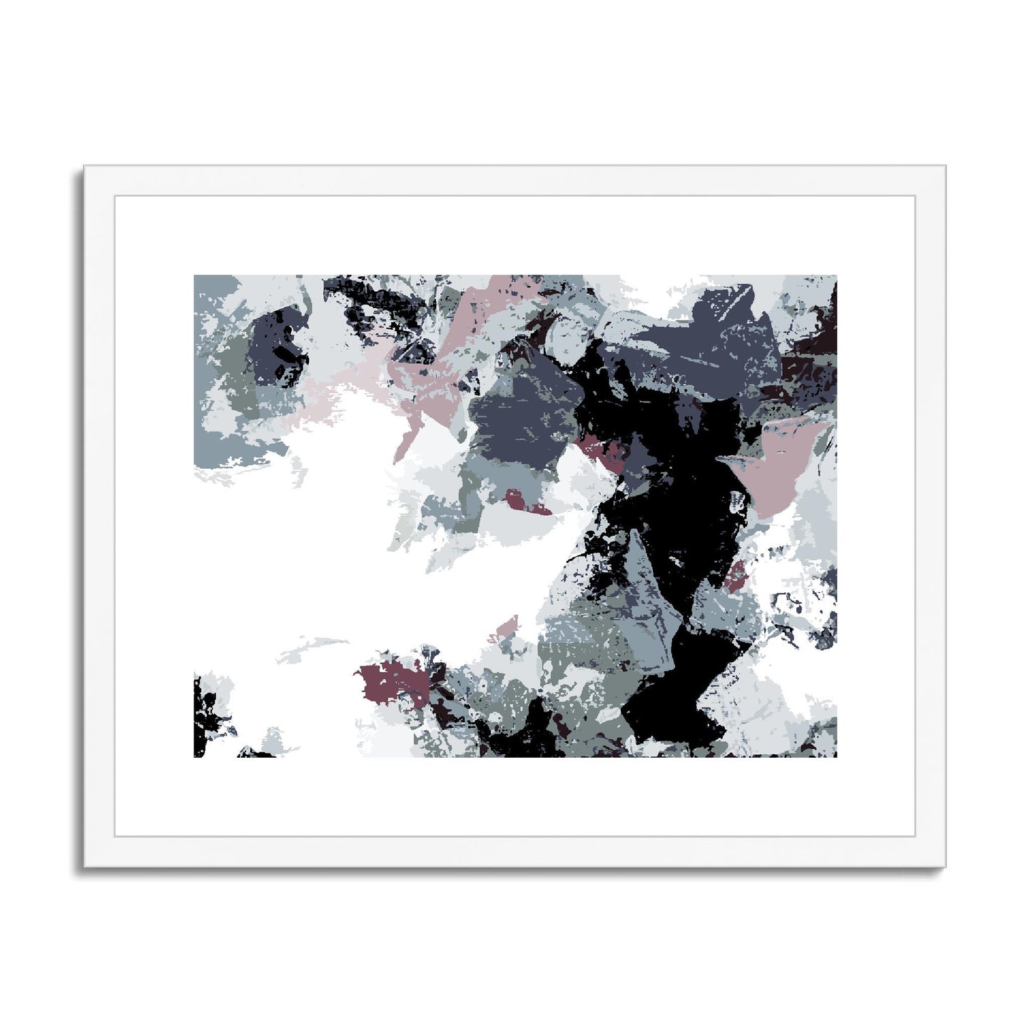 Framed Graphic Art Print, fph-1210-7692, 20"x16", White Frame