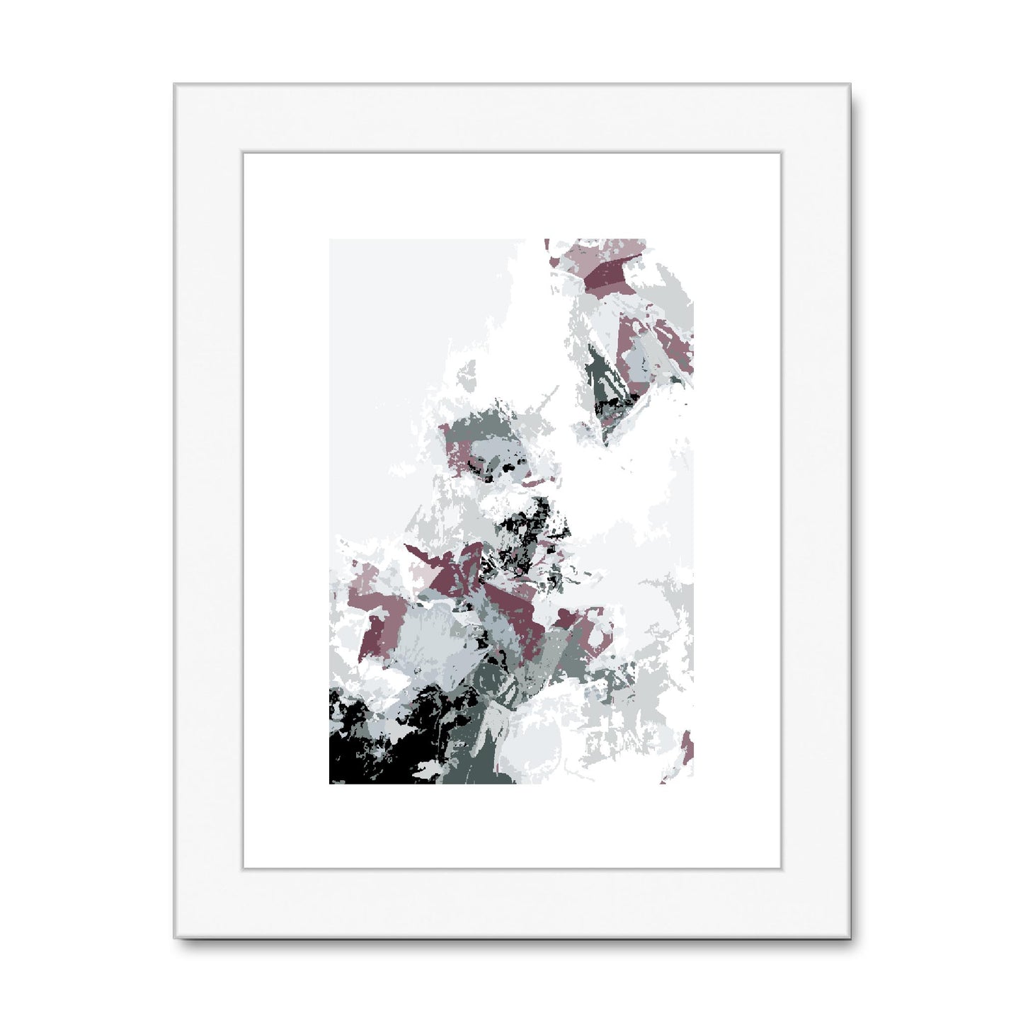 Framed Graphic Art Print, fpv-1210-7694, 6"x8", White Frame