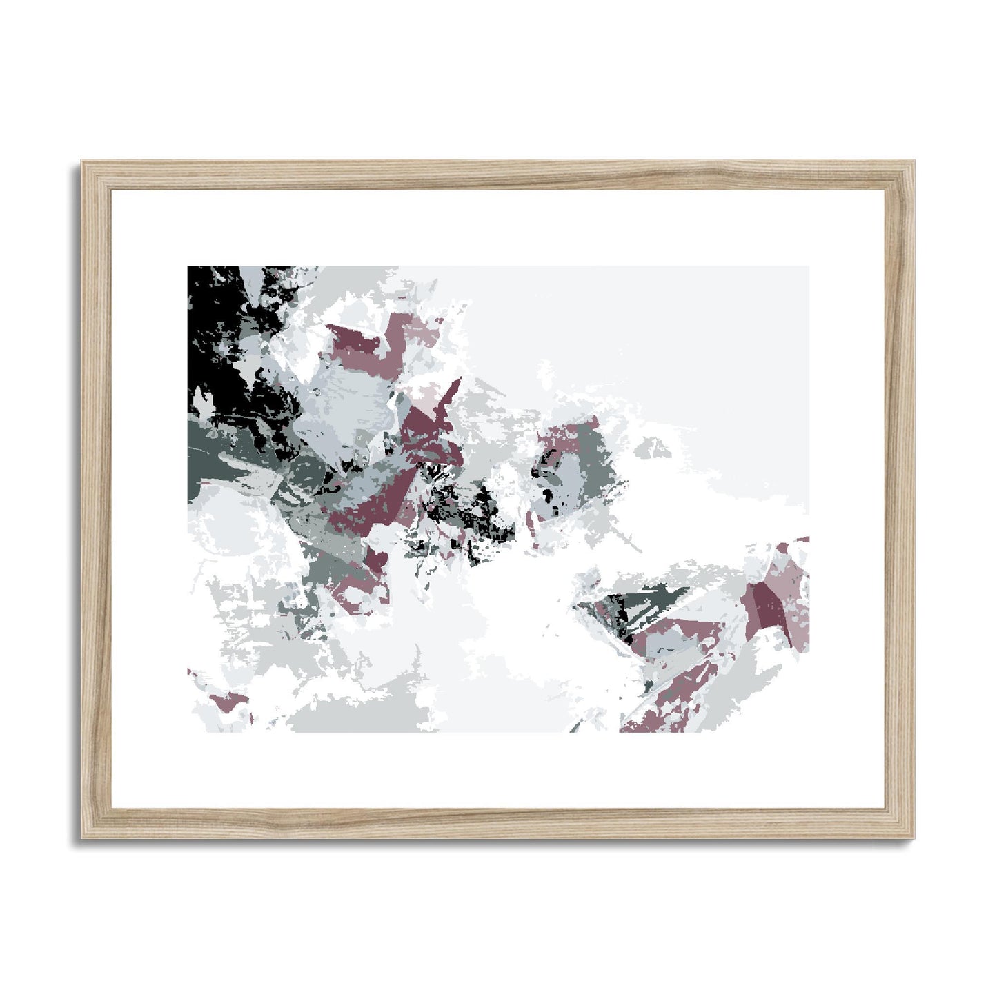 Framed Graphic Art Print, fph-1210-7694, 20"x16", Natural Frame
