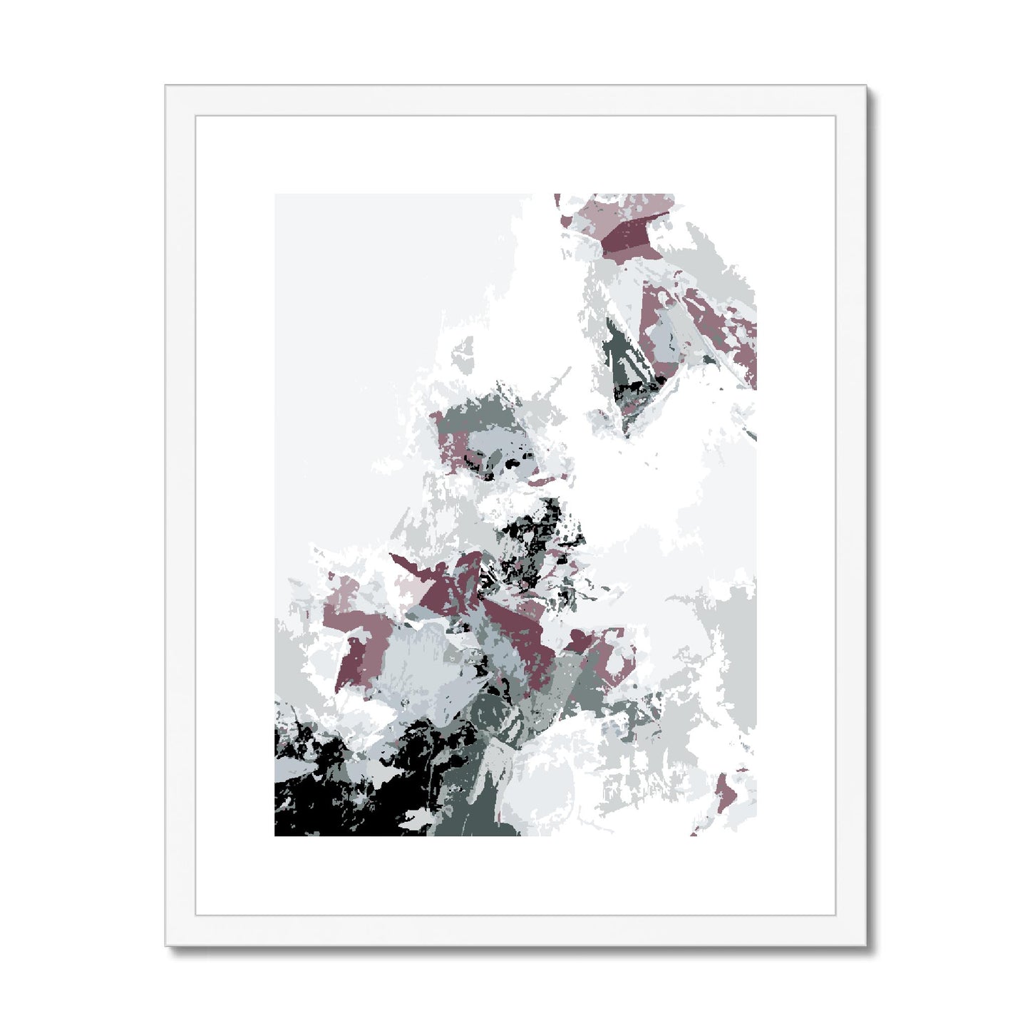 Framed Graphic Art Print, fpv-1210-7694, 16"x20", White Frame