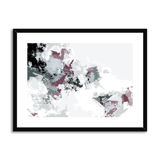 Framed Graphic Art Print, fph-1210-7694, 24"x18", Black Frame