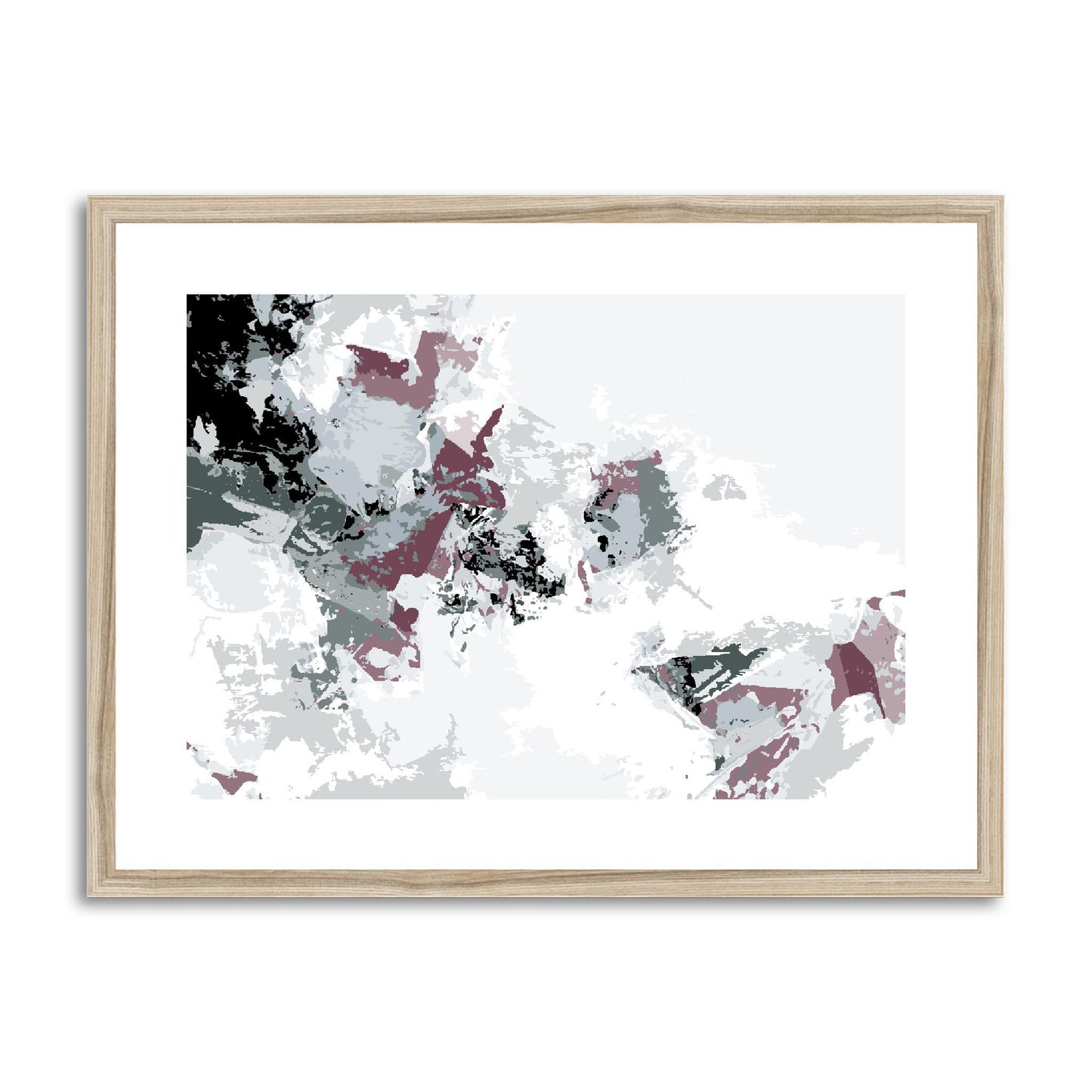 Framed Graphic Art Print, fph-1210-7694, 24"x18", Natural Frame