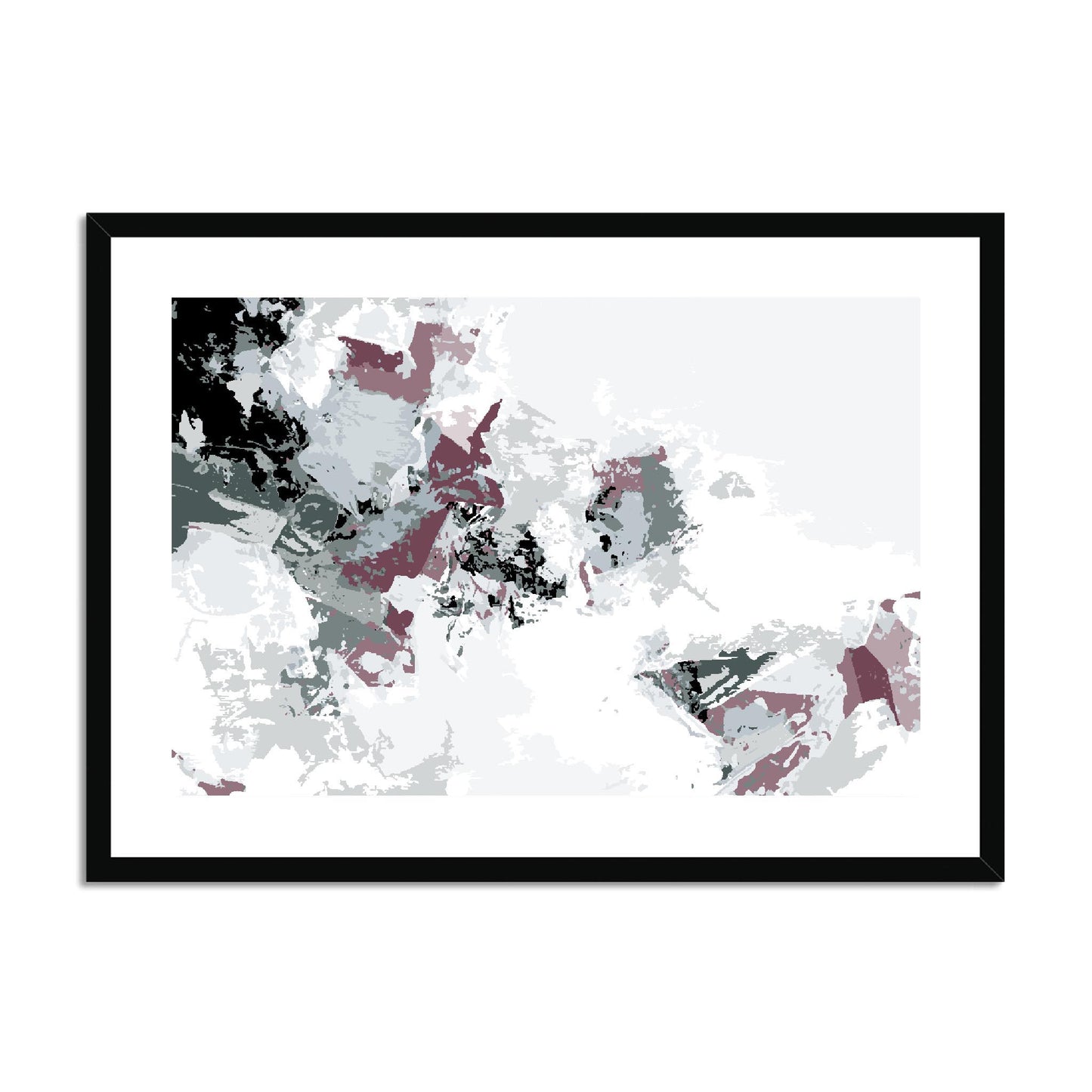 Framed Graphic Art Print, fph-1210-7694, 28"x20", Black Frame