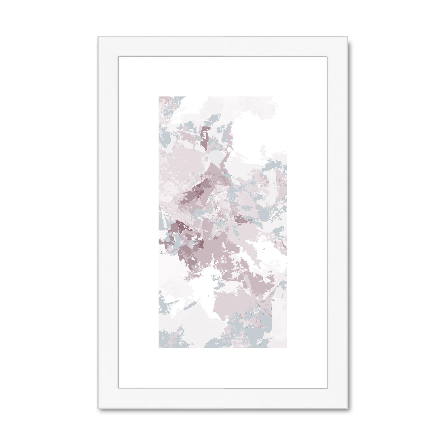 Framed Graphic Art Print, fpv-1210-7698, 8"x12", White Frame