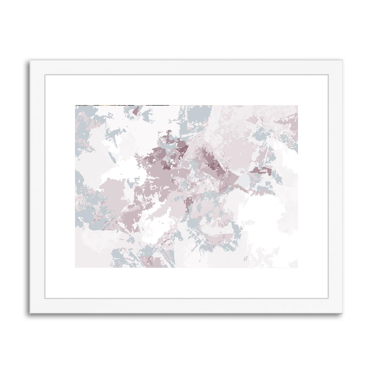 Framed Graphic Art Print, fph-1210-7698, 14"x11", White Frame