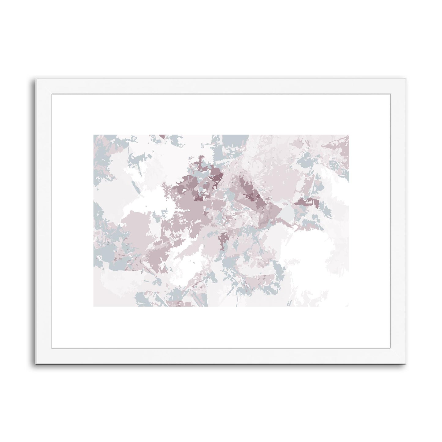 Framed Graphic Art Print, fph-1210-7698, 16"x12", White Frame