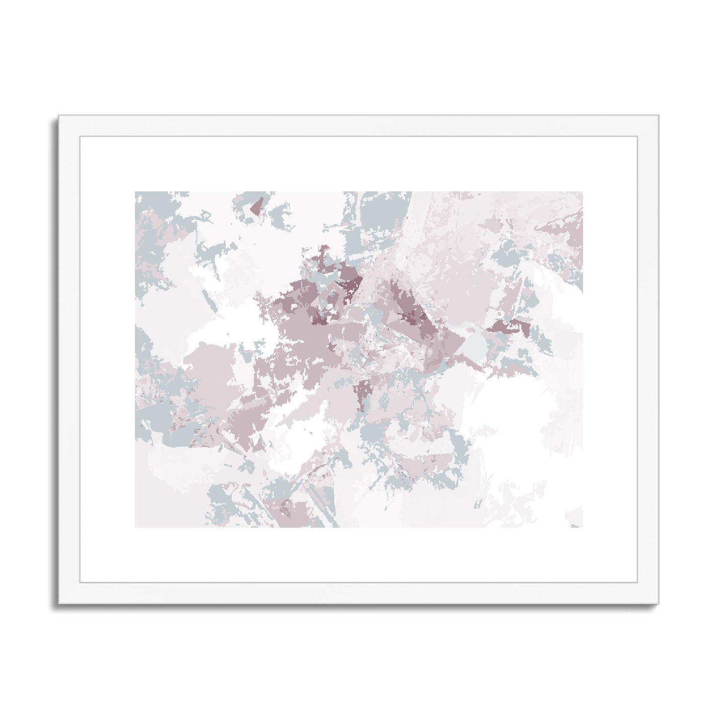 Framed Graphic Art Print, fph-1210-7698, 20"x16", White Frame