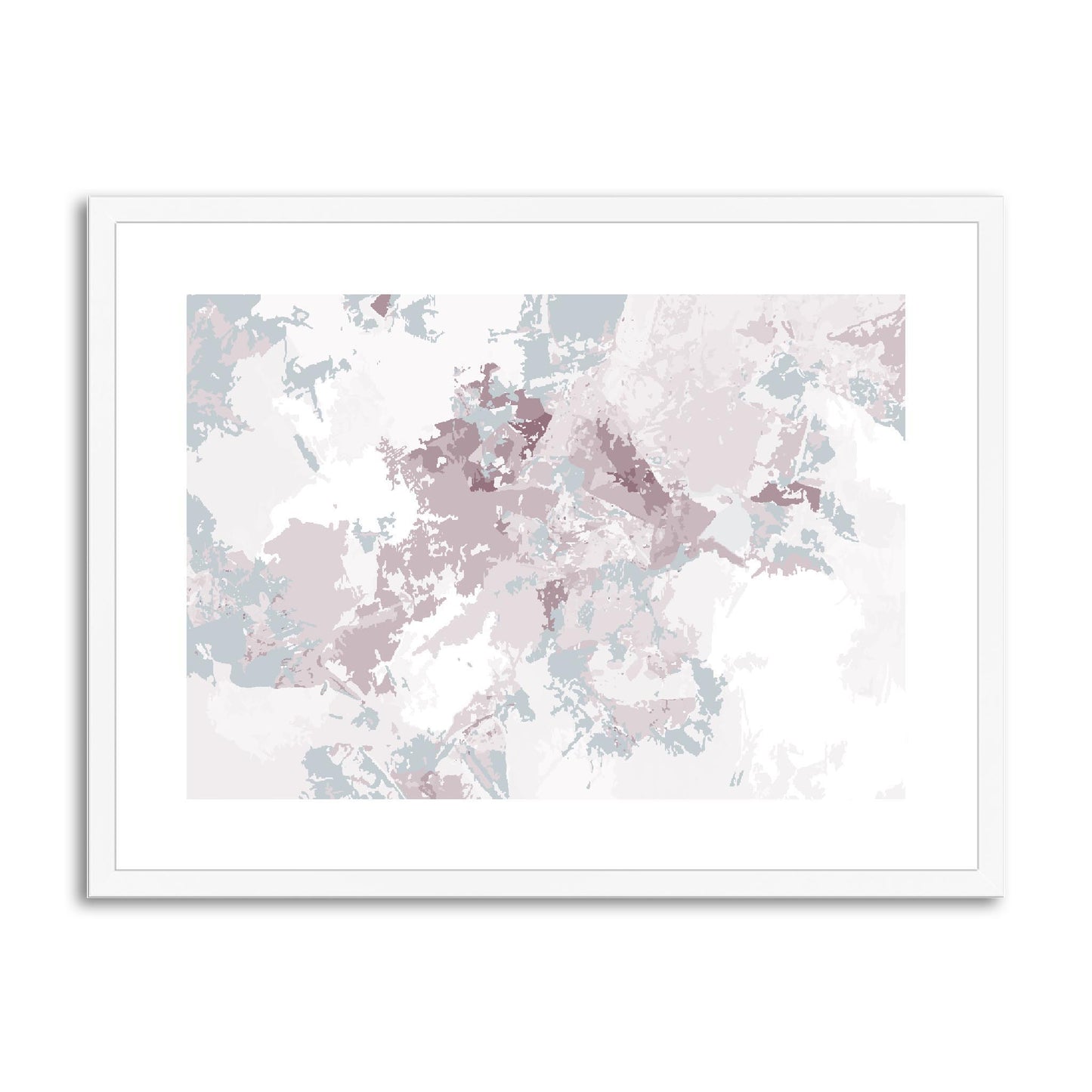 Framed Graphic Art Print, fph-1210-7698, 24"x18", White Frame