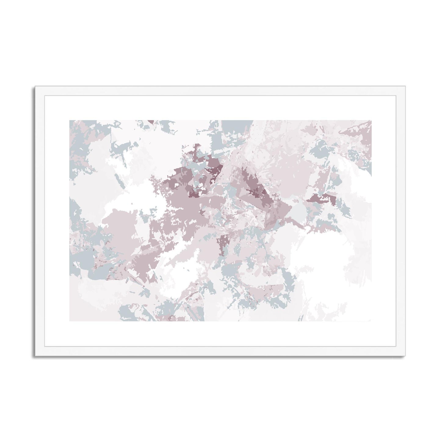 Framed Graphic Art Print, fph-1210-7698, 28"x20", White Frame