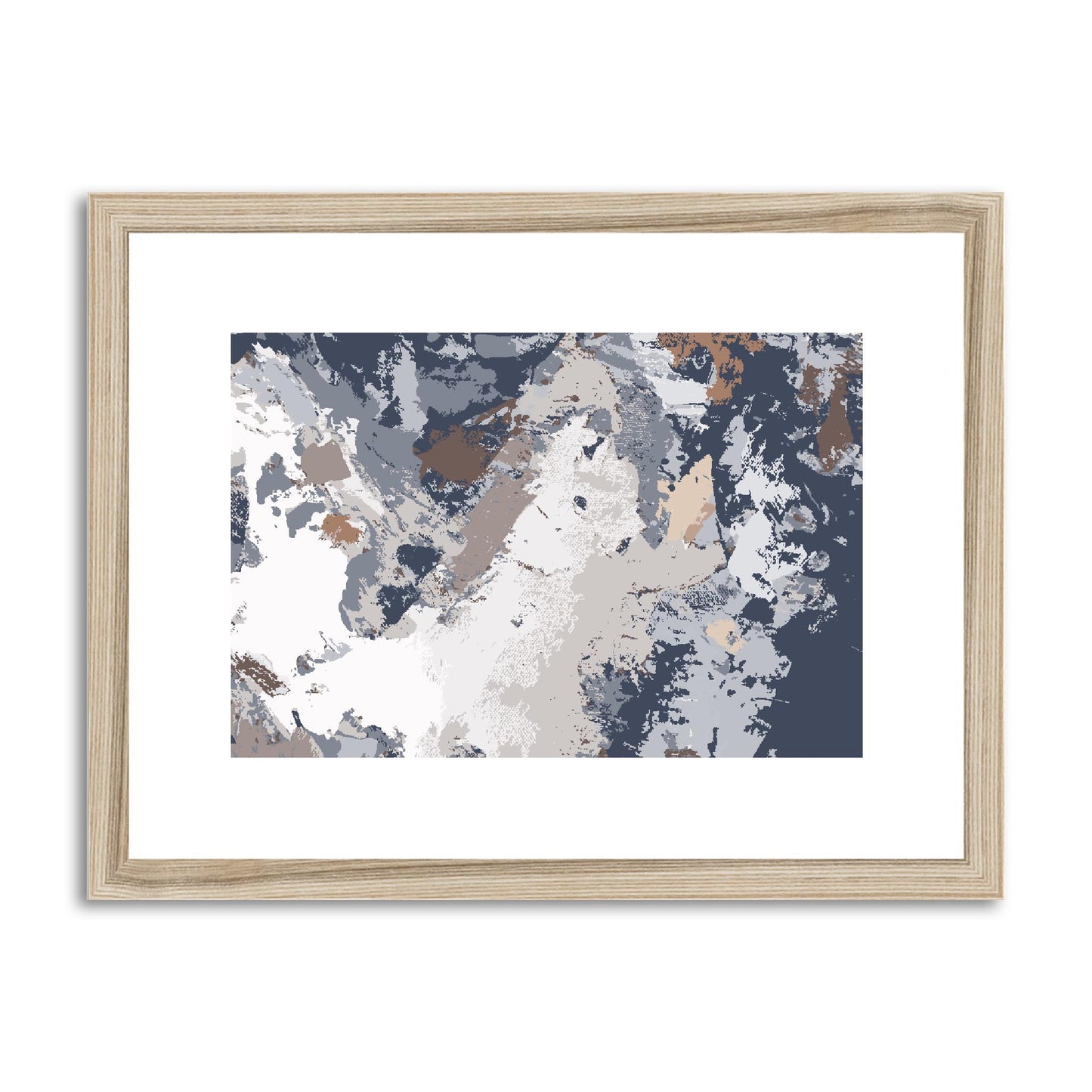 Framed Graphic Art Print, fph-1220-7689, 16"x12", Natural Frame