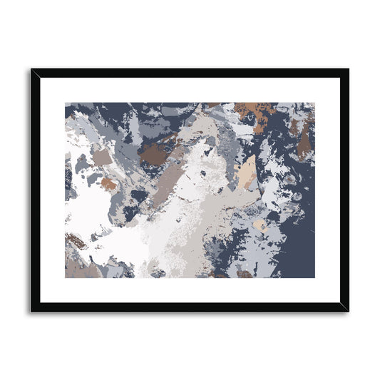 Framed Graphic Art Print, fph-1220-7689, 24"x18", Black Frame