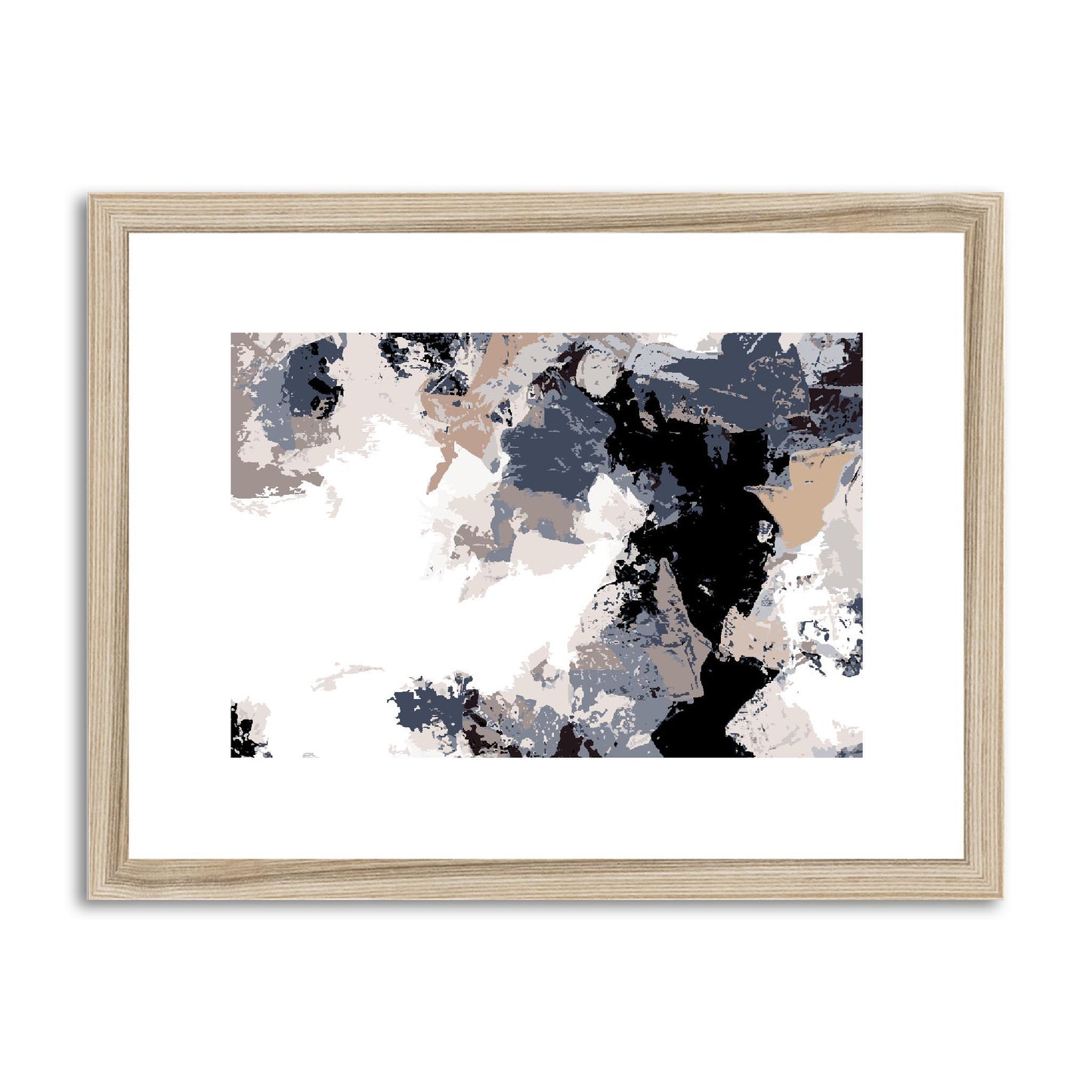 Framed Graphic Art Print, fph-1220-7692, 16"x12", Natural Frame