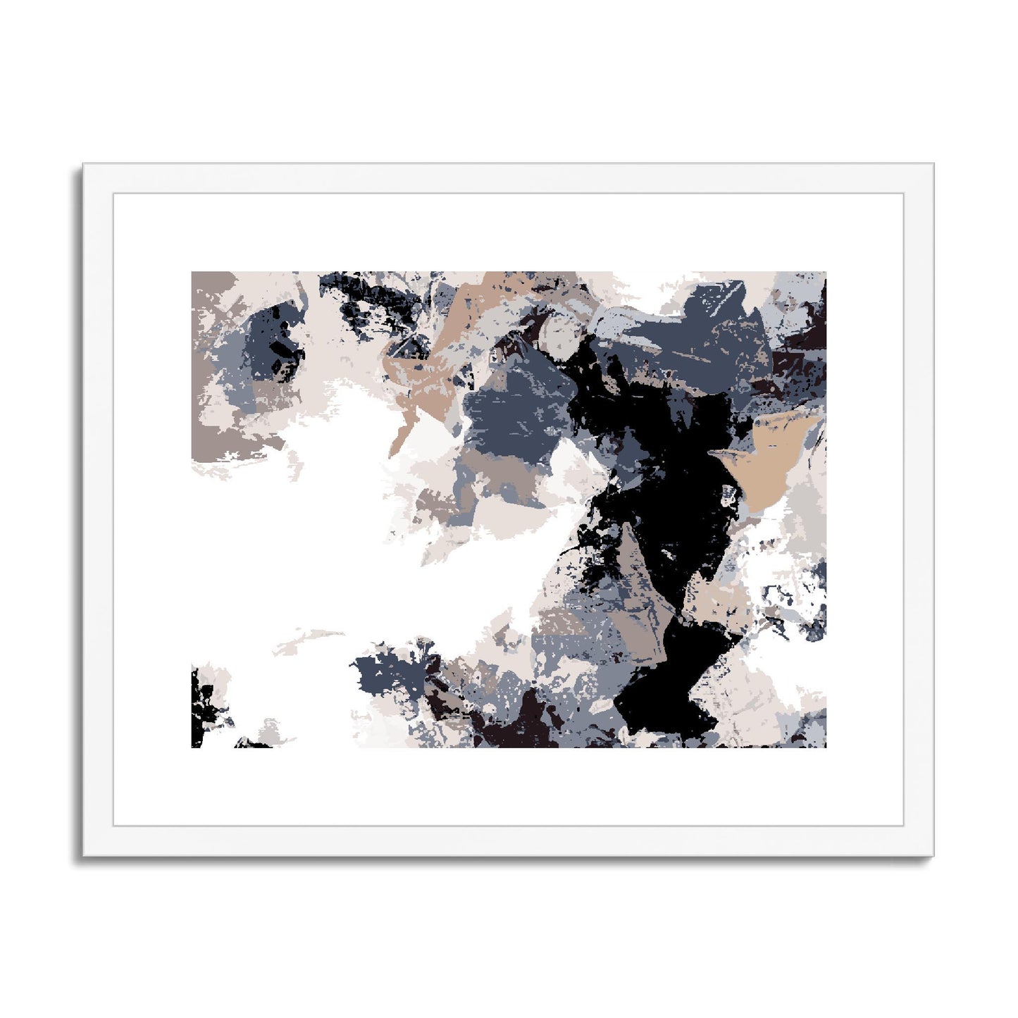 Framed Graphic Art Print, fph-1220-7692, 20"x16", White Frame