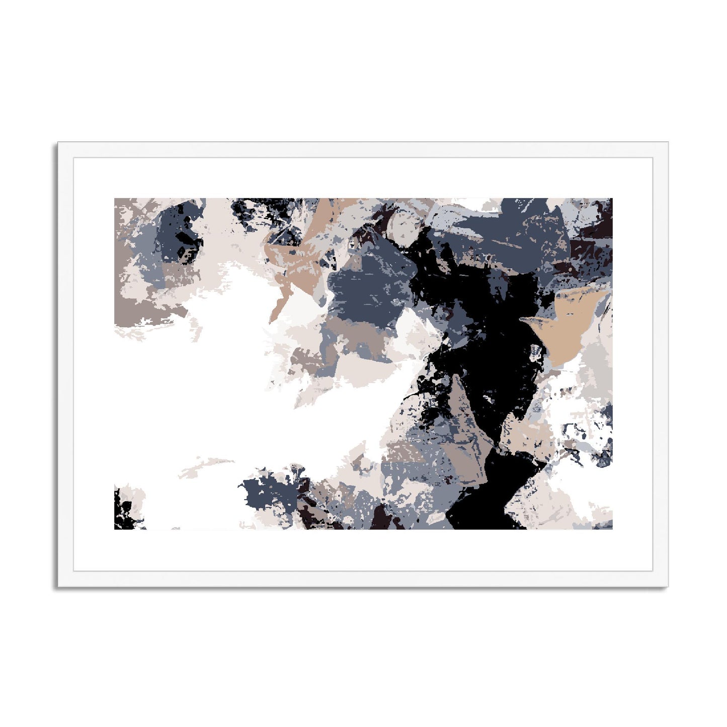 Framed Graphic Art Print, fph-1220-7692, 28"x20", White Frame