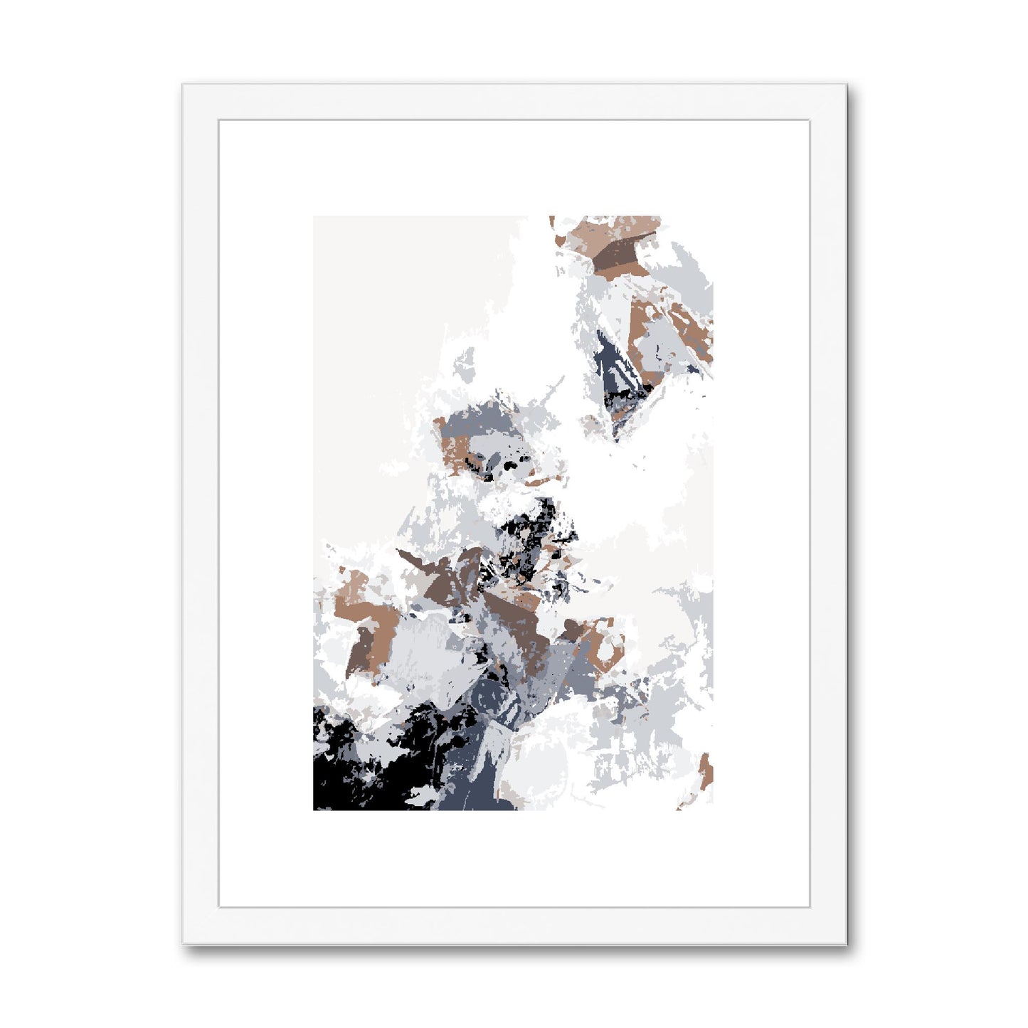 Framed Graphic Art Print, fpv-1220-7694, 12"x16", White Frame