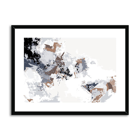 Framed Graphic Art Print, fph-1220-7694, 24"x18", Black Frame