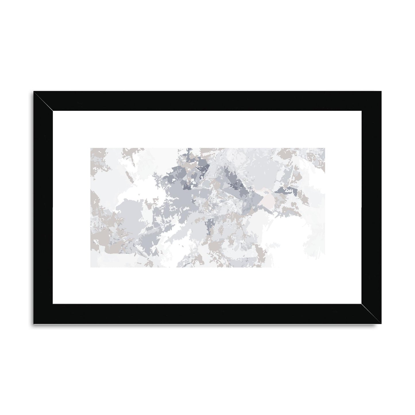 Framed Graphic Art Print, fph-1220-7698, 12"x8", Black Frame