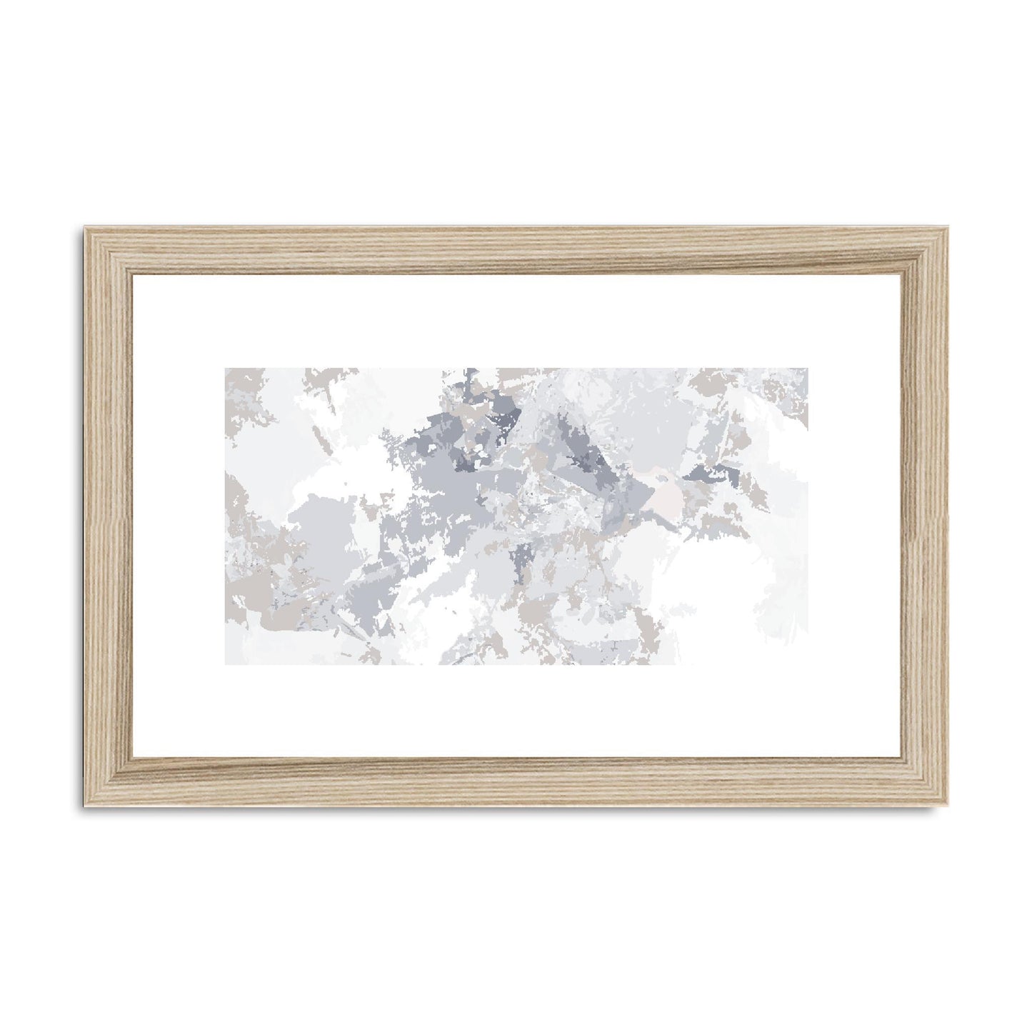 Framed Graphic Art Print, fph-1220-7698, 12"x8", Natural Frame