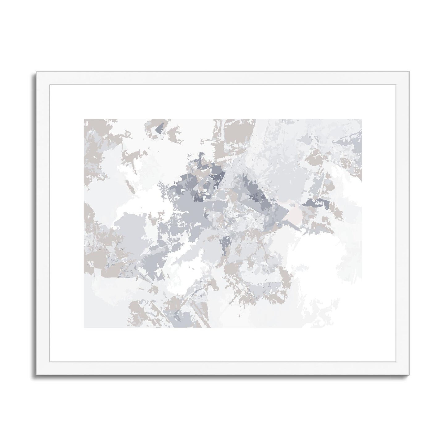 Framed Graphic Art Print, fph-1220-7698, 20"x16", White Frame