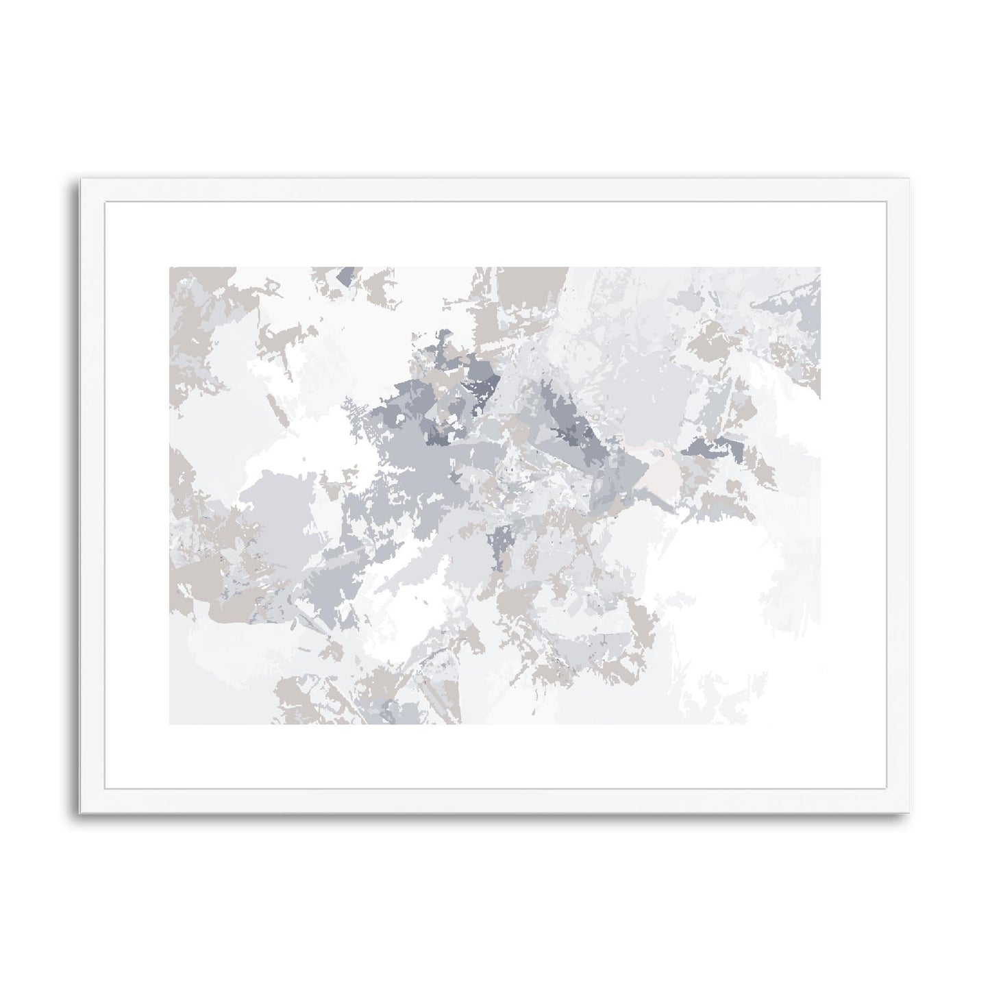 Framed Graphic Art Print, fph-1220-7698, 24"x18", White Frame