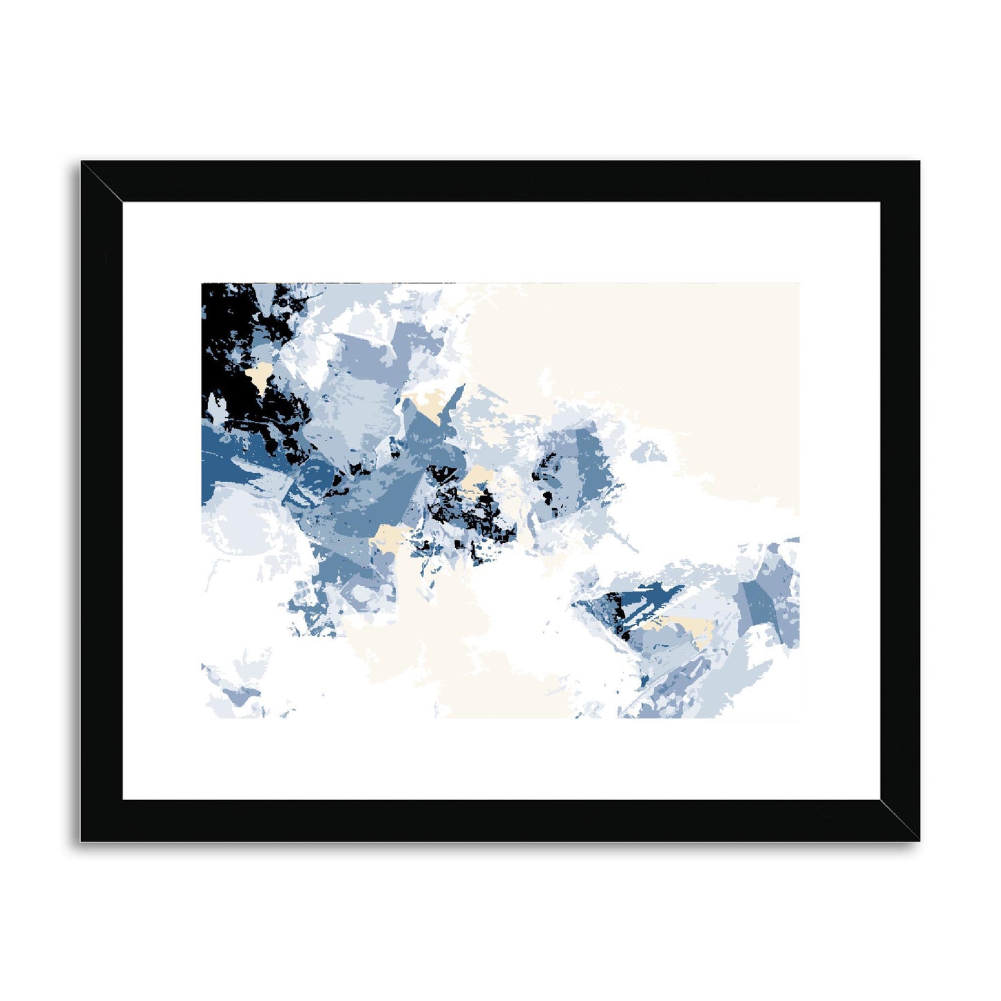 Framed Graphic Art Print, fph-1230-7694, 14"x11", Black Frame