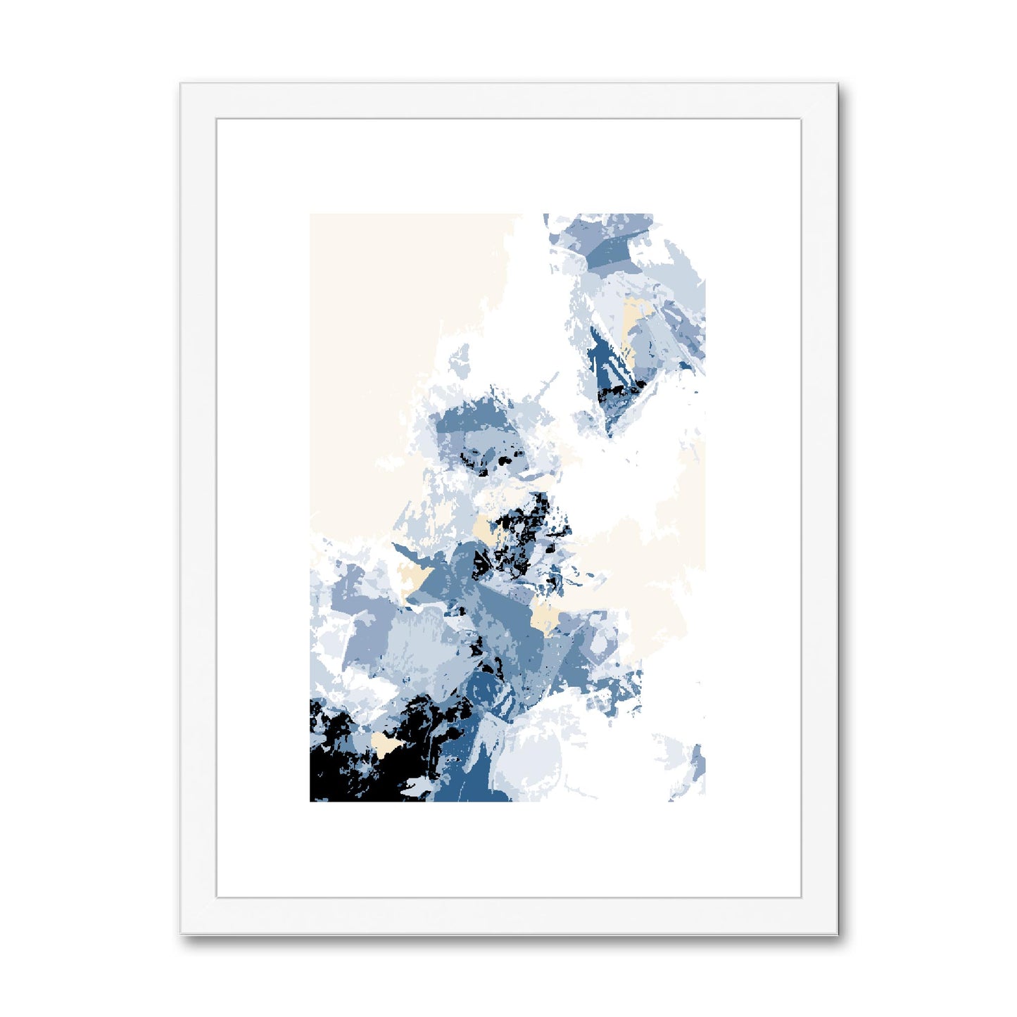 Framed Graphic Art Print, fpv-1230-7694, 12"x16", White Frame