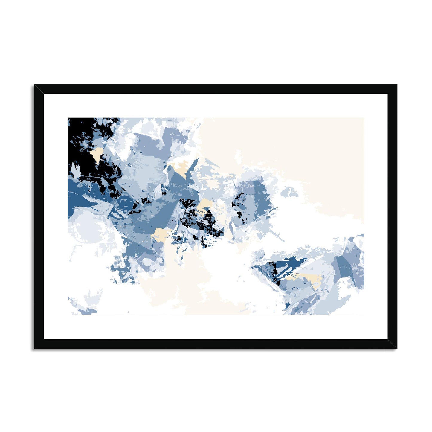 Framed Graphic Art Print, fph-1230-7694, 28"x20", Black Frame