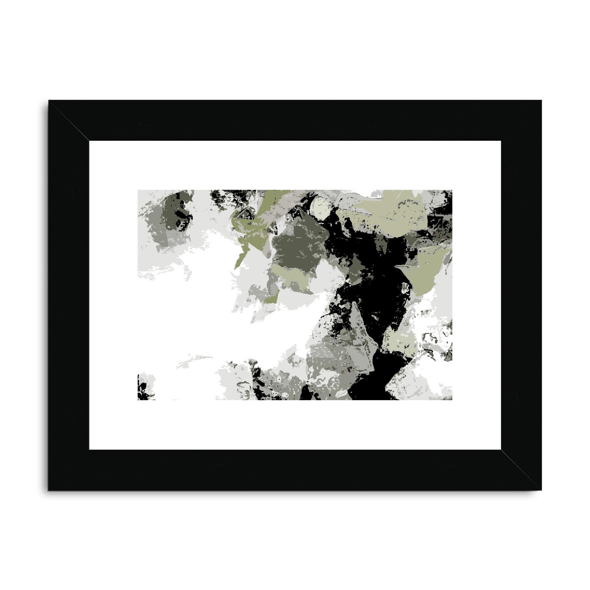 Framed Graphic Art Print, fph-1240-7692, 8"x6", Black Frame