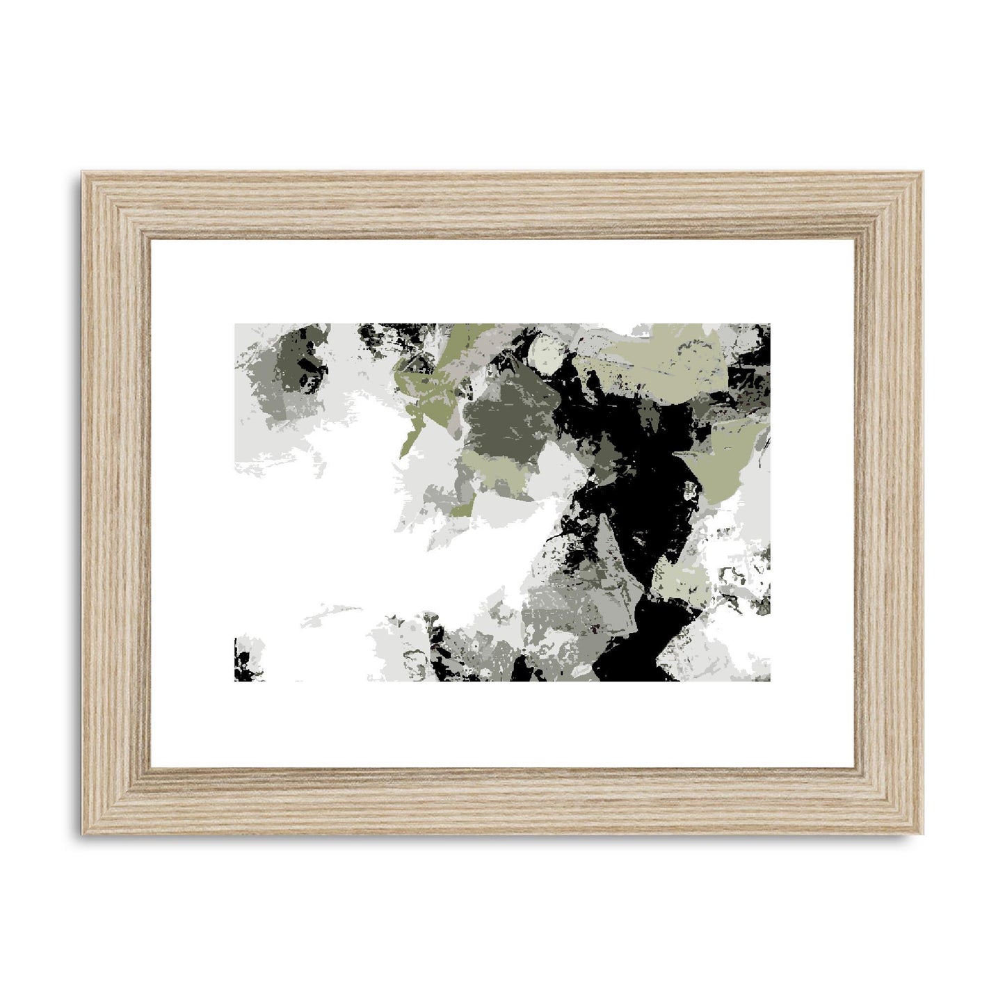 Framed Graphic Art Print, fph-1240-7692, 8"x6", Natural Frame