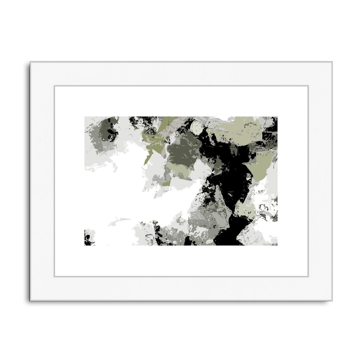 Framed Graphic Art Print, fph-1240-7692, 8"x6", White Frame