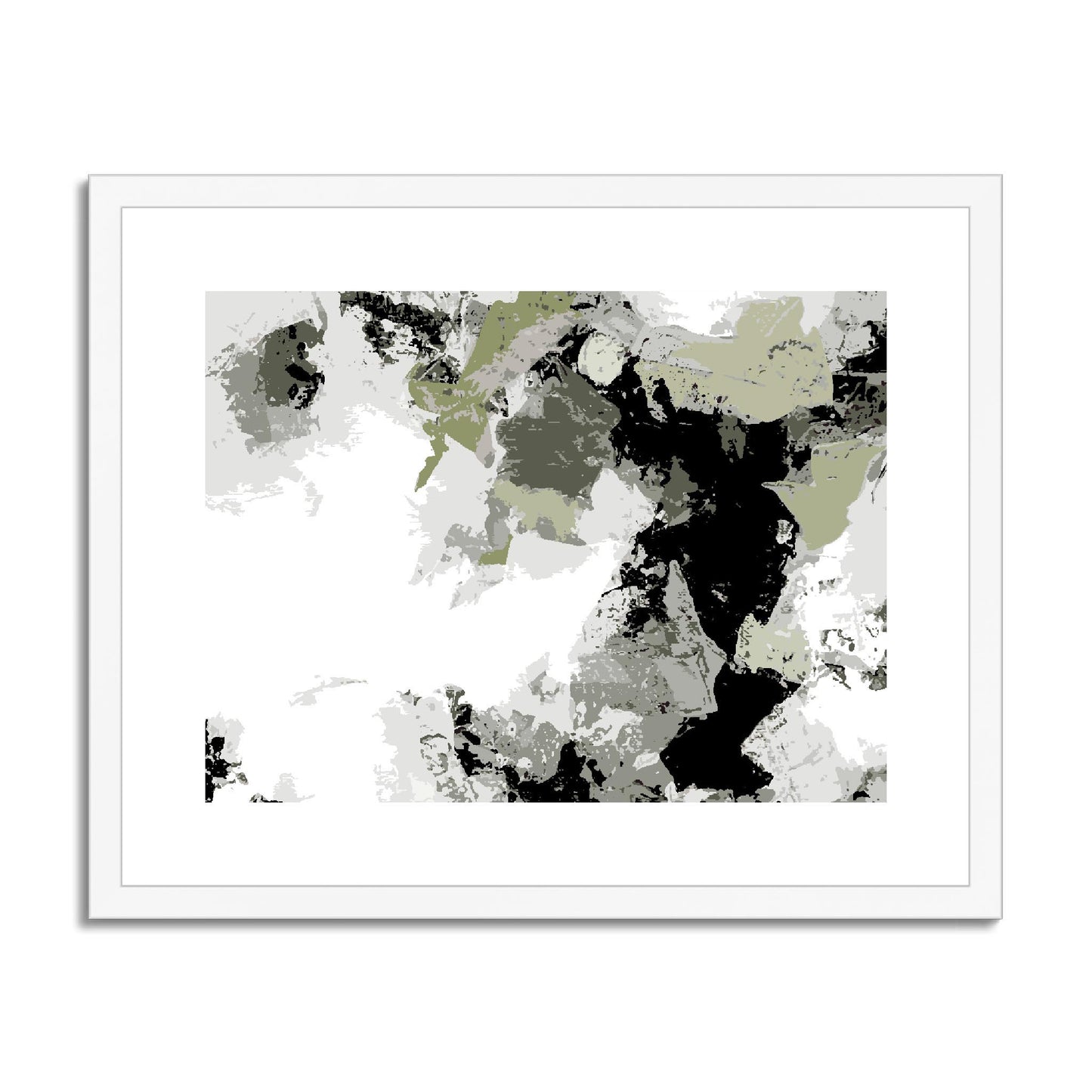 Framed Graphic Art Print, fph-1240-7692, 20"x16", White Frame