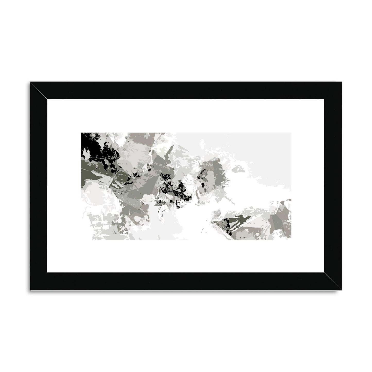 Framed Graphic Art Print, fph-1240-7694, 12"x8", Black Frame
