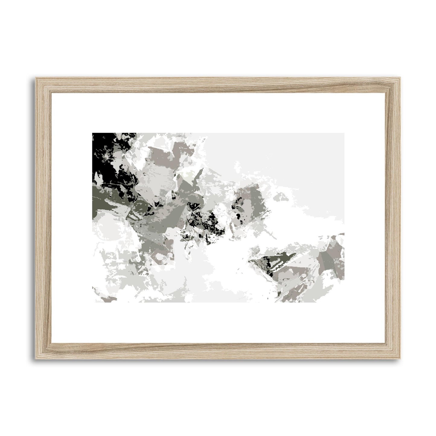 Framed Graphic Art Print, fph-1240-7694, 16"x12", Natural Frame