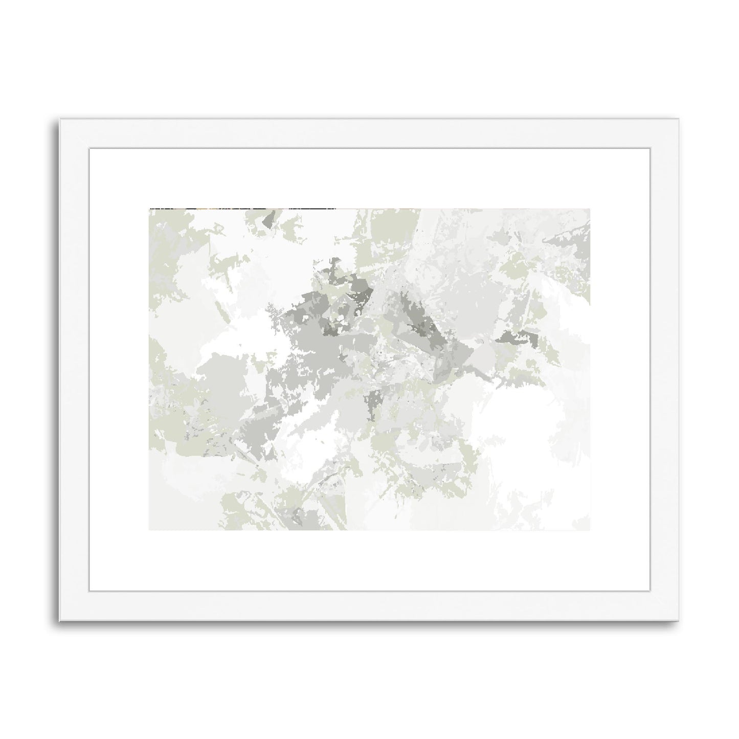 Framed Graphic Art Print, fph-1240-7698, 14"x11", White Frame