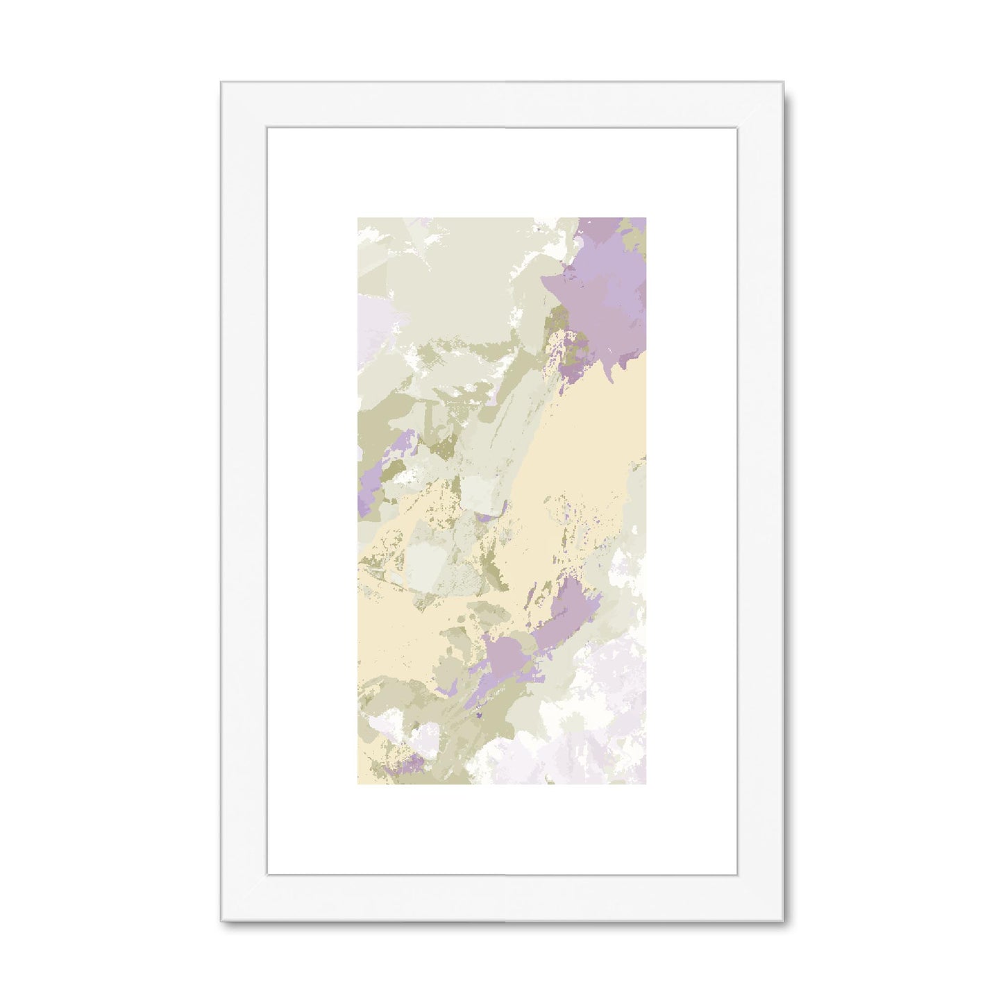 Framed Graphic Art Print, fpv-1250-7688, 8"x12", White Frame