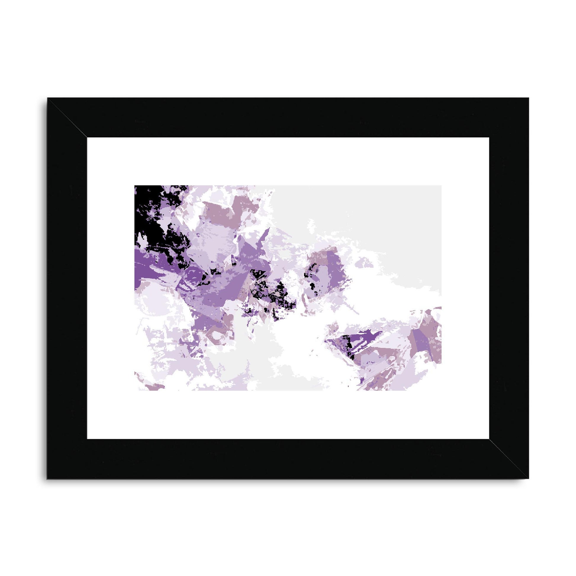 Framed Graphic Art Print, fph-1250-7694, 8"x6", Black Frame