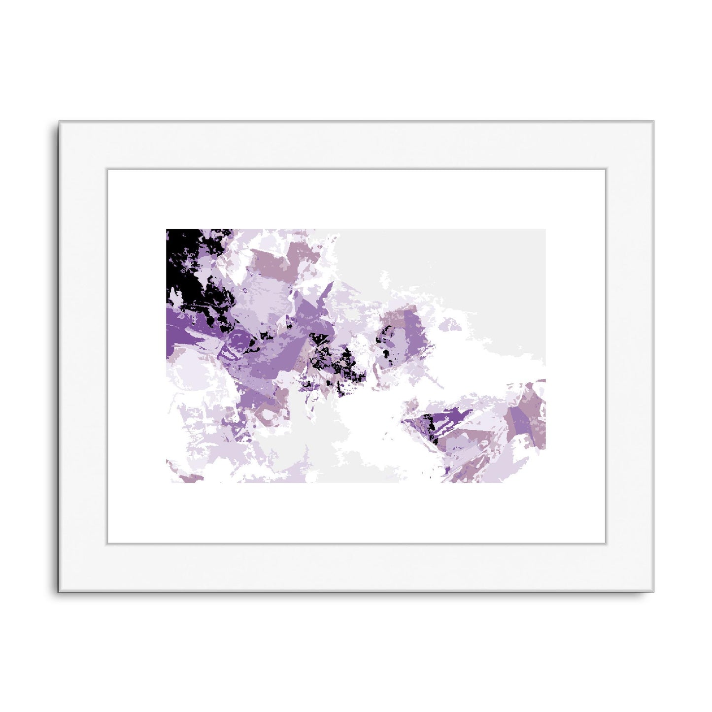 Framed Graphic Art Print, fph-1250-7694, 8"x6", White Frame