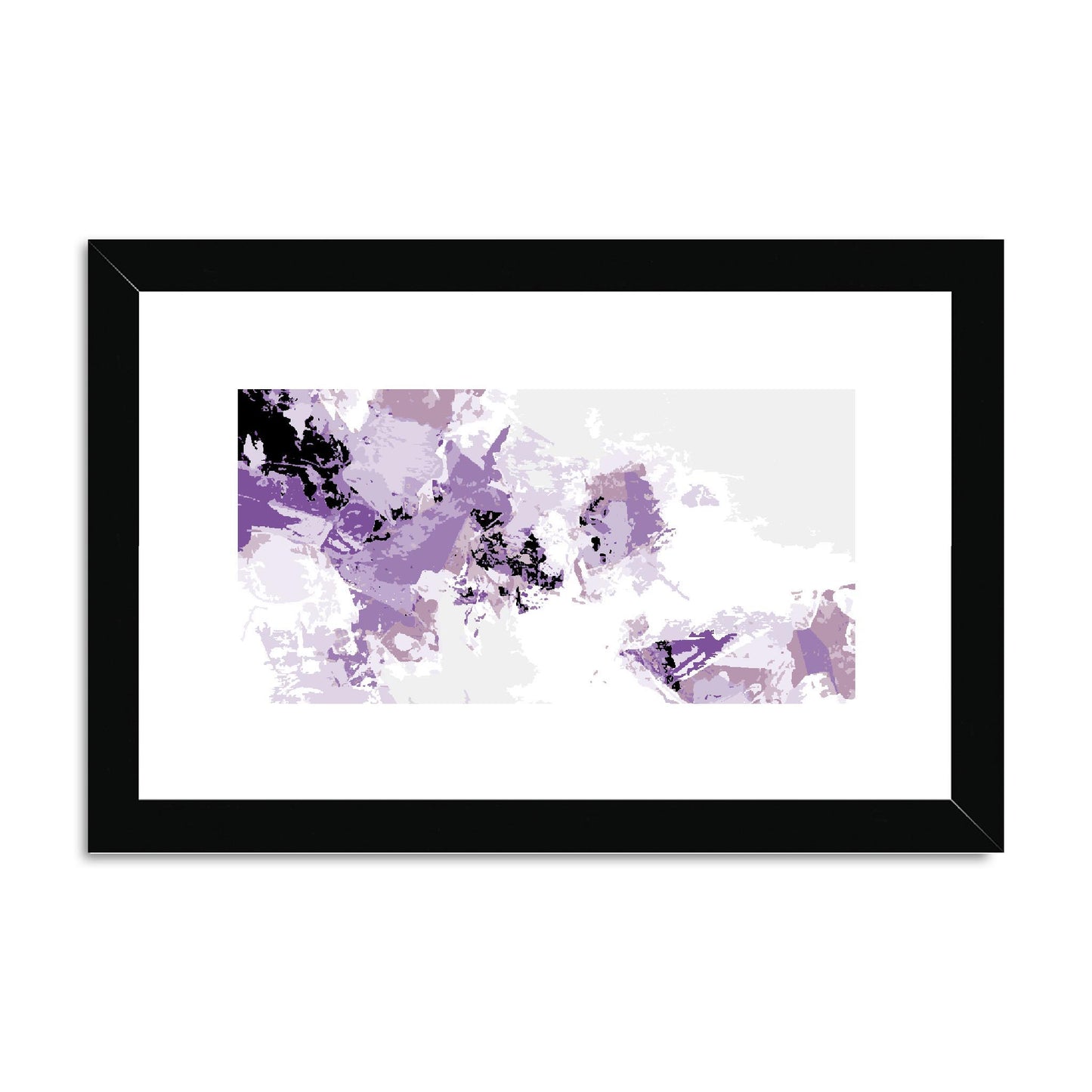 Framed Graphic Art Print, fph-1250-7694, 12"x8", Black Frame