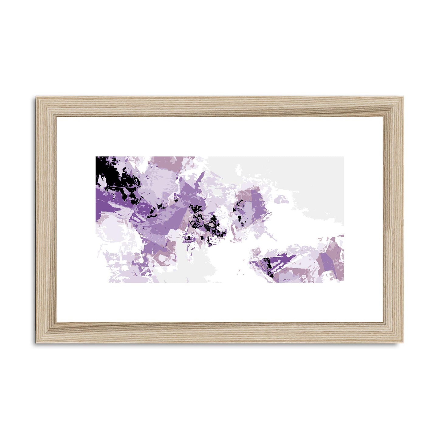 Framed Graphic Art Print, fph-1250-7694, 12"x8", Natural Frame